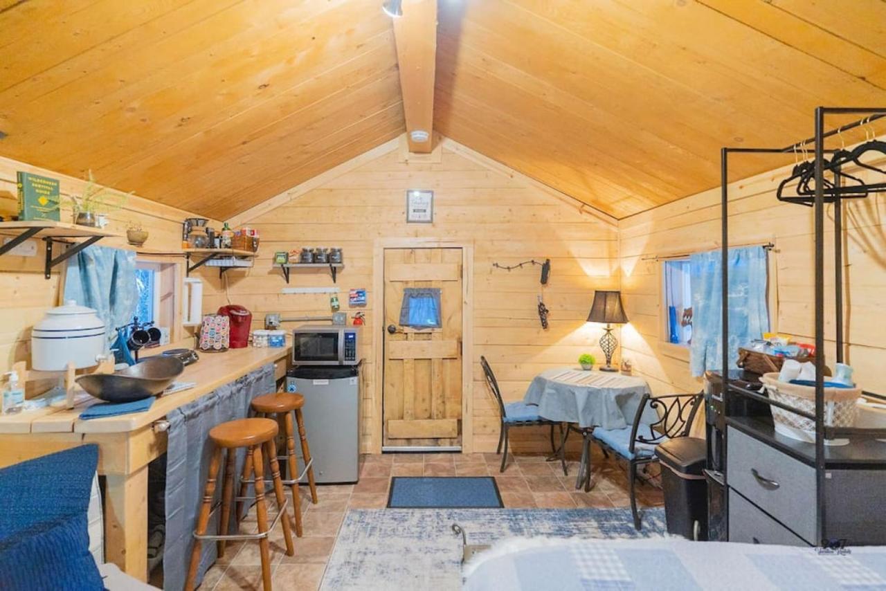 Studio Log Dry Cabin| Aurora Views! Fairbanks Bagian luar foto
