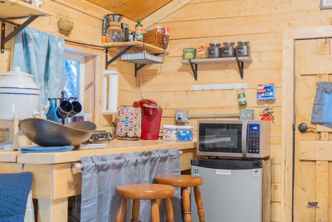Studio Log Dry Cabin| Aurora Views! Fairbanks Bagian luar foto
