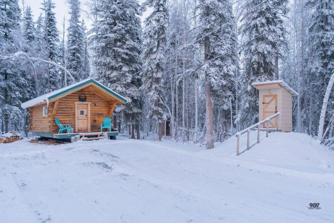 Studio Log Dry Cabin| Aurora Views! Fairbanks Bagian luar foto